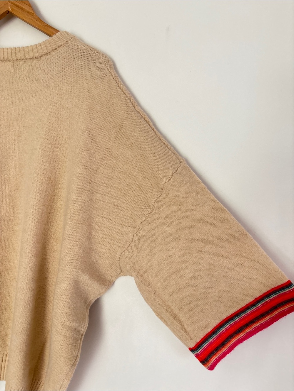 Easel Plus Crewneck Floral Sweater Size 2X Neutral Cozy Chic Boho * E10 - Picture 14 of 16